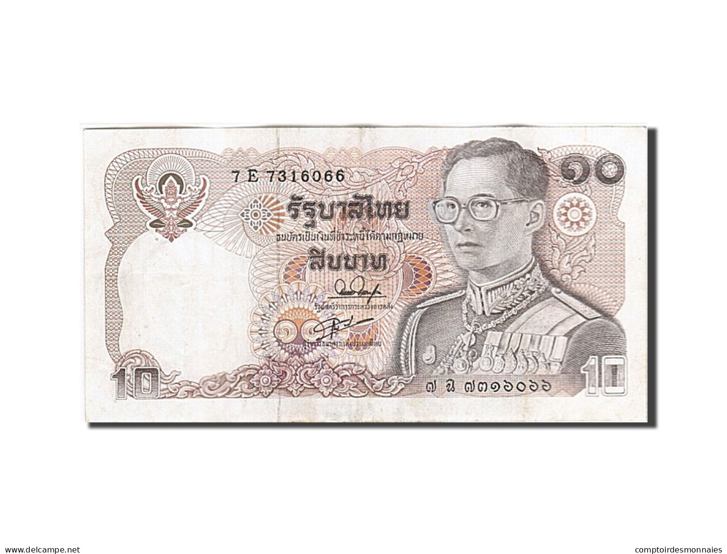 Billet, Thaïlande, 10 Baht, 1980, TTB - Thaïlande