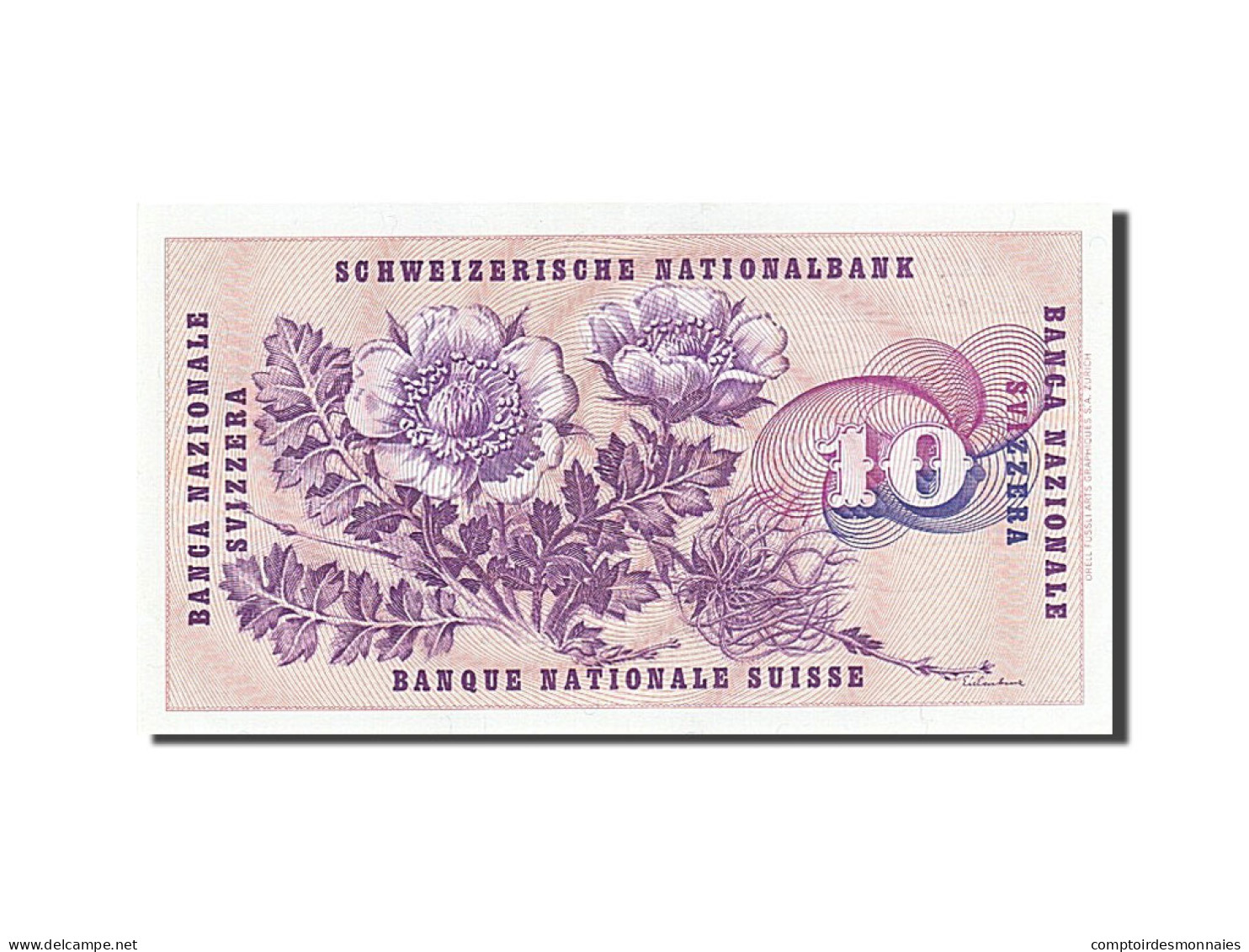 Billet, Suisse, 10 Franken, 1977, 1977-01-06, SPL - Zwitserland
