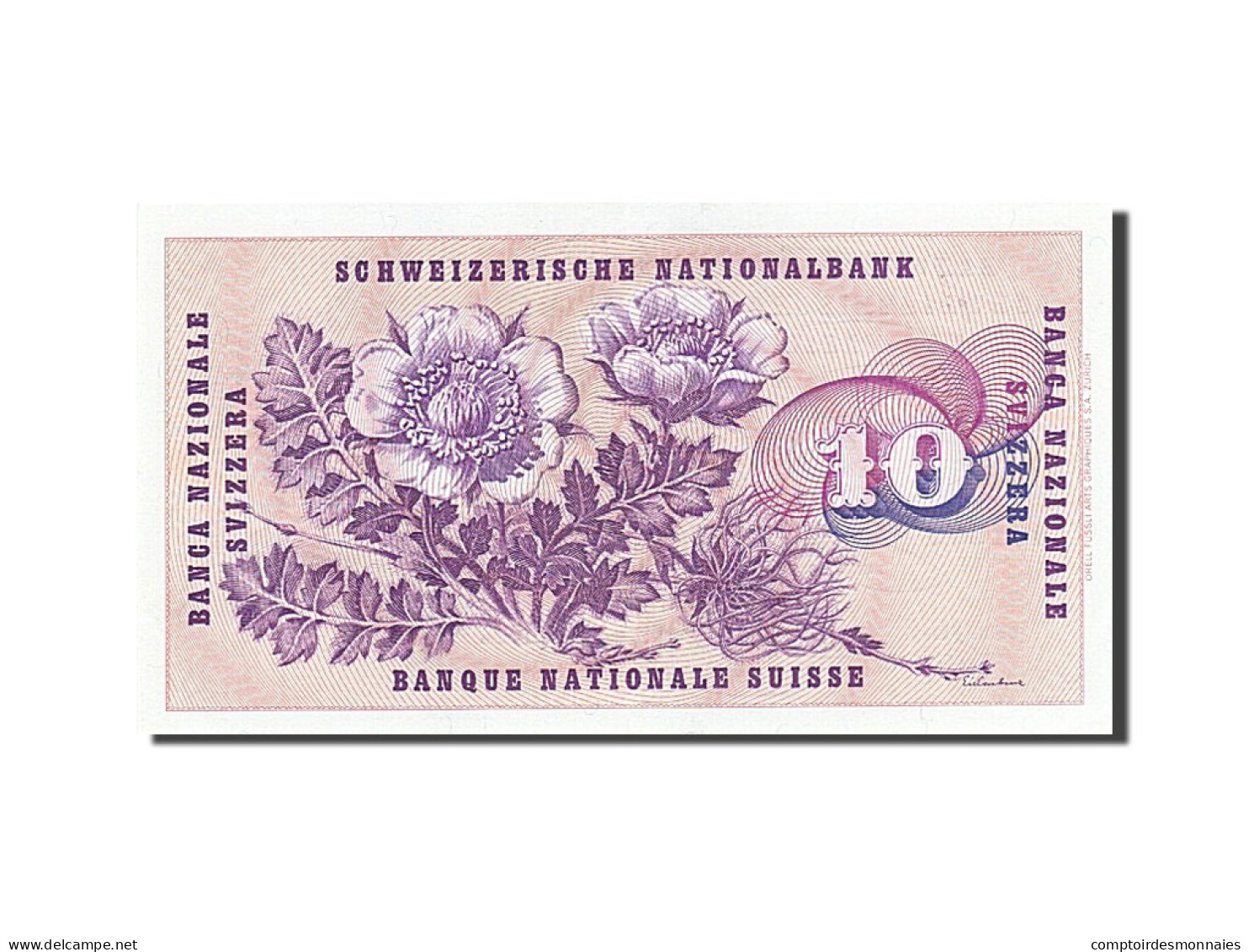 Billet, Suisse, 10 Franken, 1977, 1977-01-06, SPL - Suiza