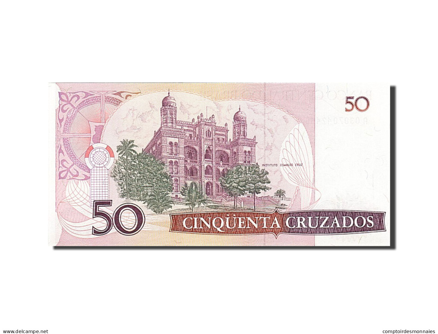 Billet, Brésil, 50 Cruzados, 1986, NEUF - Brazil