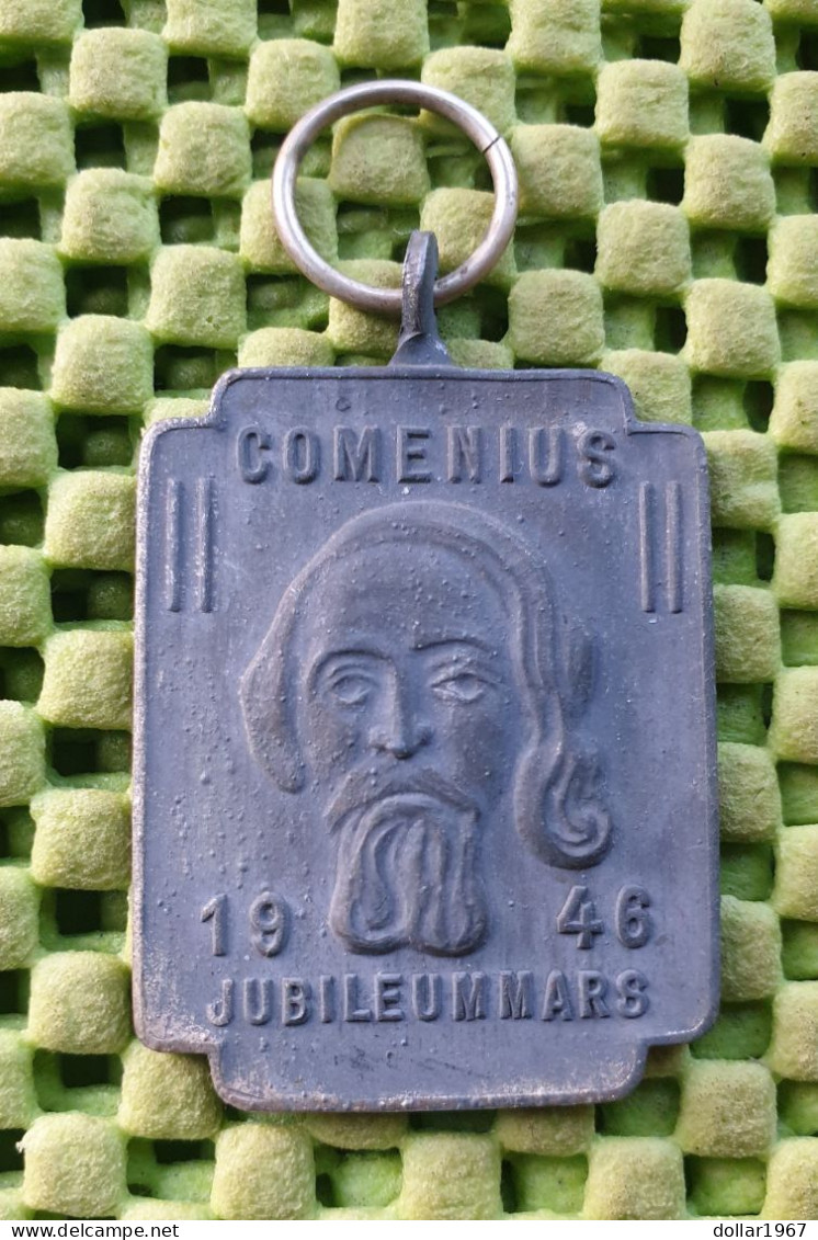 Medaille - Comenius Jubileummmars Bussum 1946 ( Lood ) .-  Original Foto  !!  Medallion  Dutch - Sonstige & Ohne Zuordnung