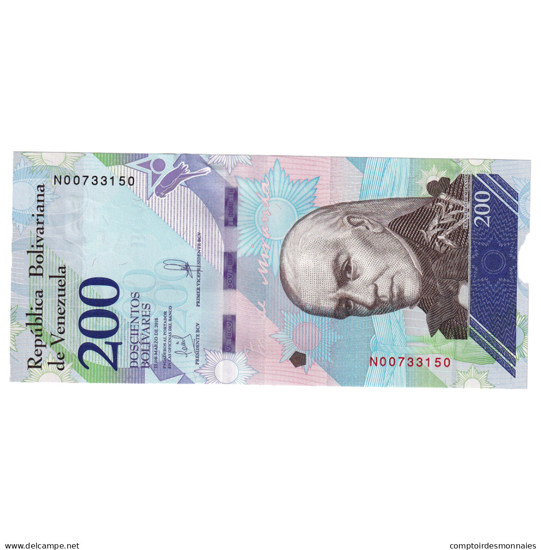 Billet, Venezuela, 2018, 2018-03-15, 200 BOLIVARES, NEUF - Venezuela