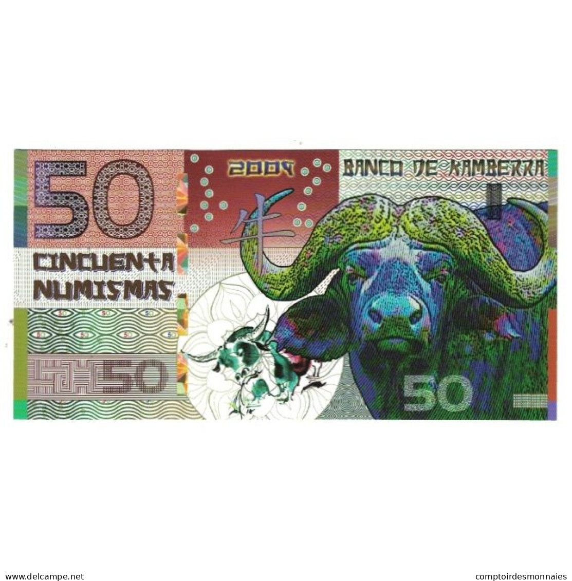 Billet, Australie, Billet Touristique, 2009, 50 NUMISMAS, NEUF - Vals En Specimen