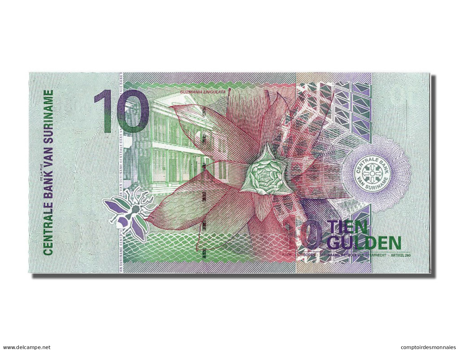 Billet, Suriname, 10 Gulden, 2000, 2000-01-01, NEUF - Surinam