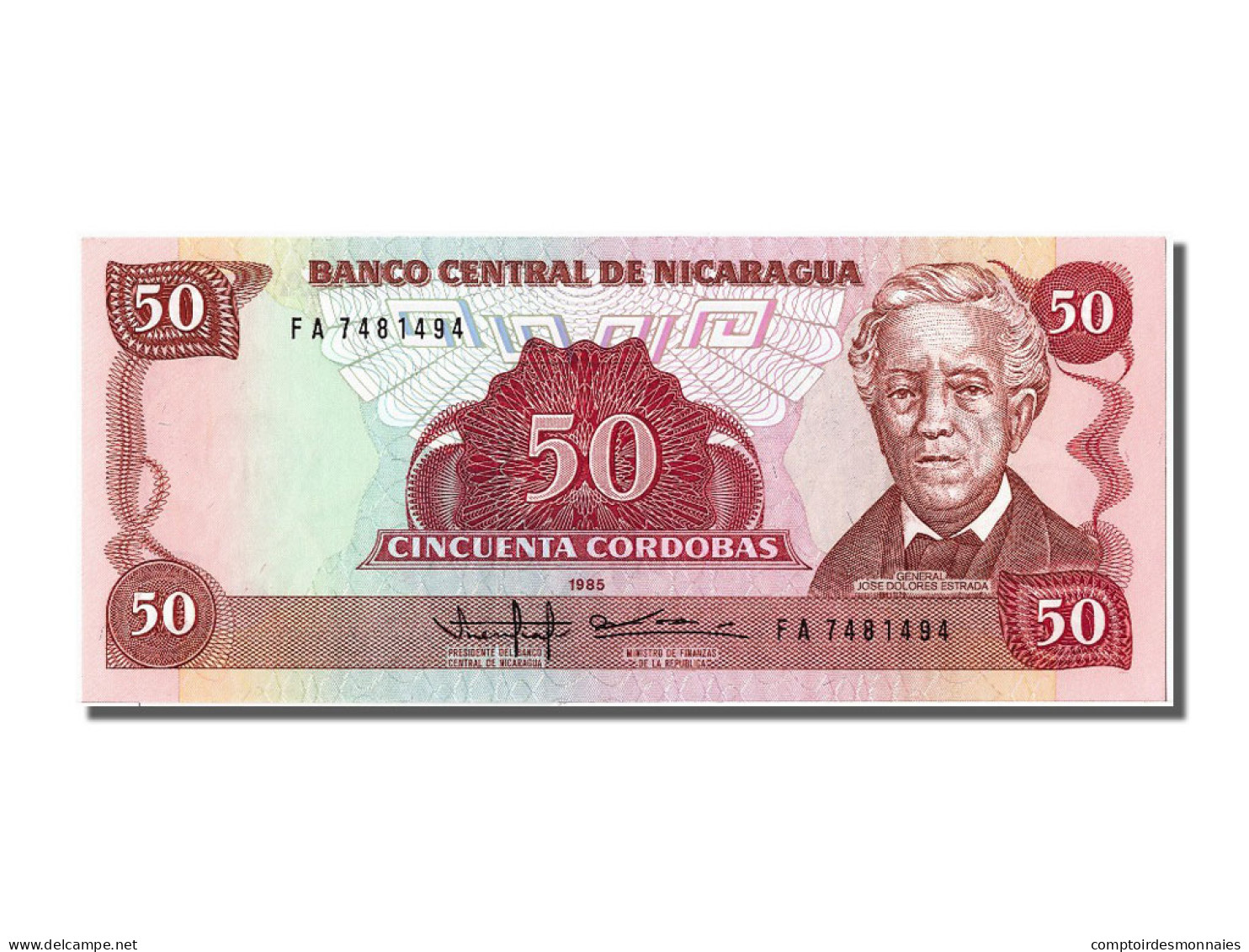 Billet, Nicaragua, 50 Cordobas, 1985, NEUF - Nicaragua