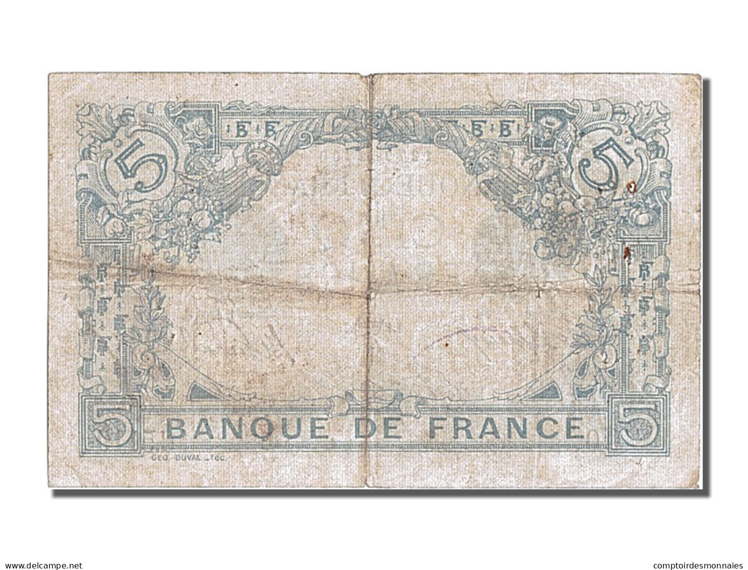 Billet, France, 5 Francs, 5 F 1912-1917 ''Bleu'', 1915, 1915-04-08, TTB - 5 F 1912-1917 ''Bleu''
