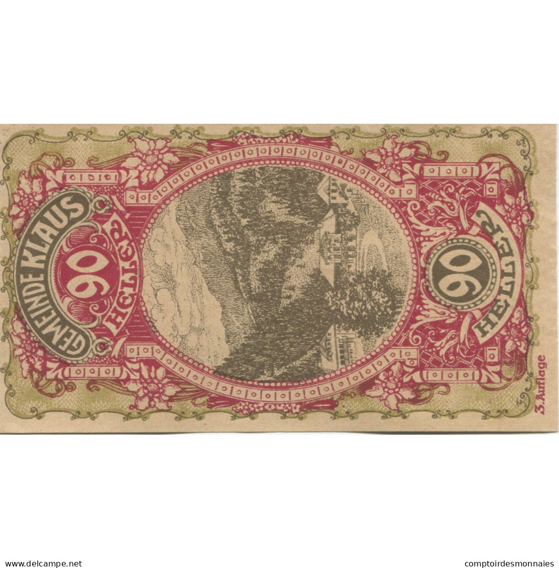 Billet, Autriche, Klaus, 90 Heller, Village, 1920, 1920-06-15, SPL, Mehl:FS 454 - Oesterreich