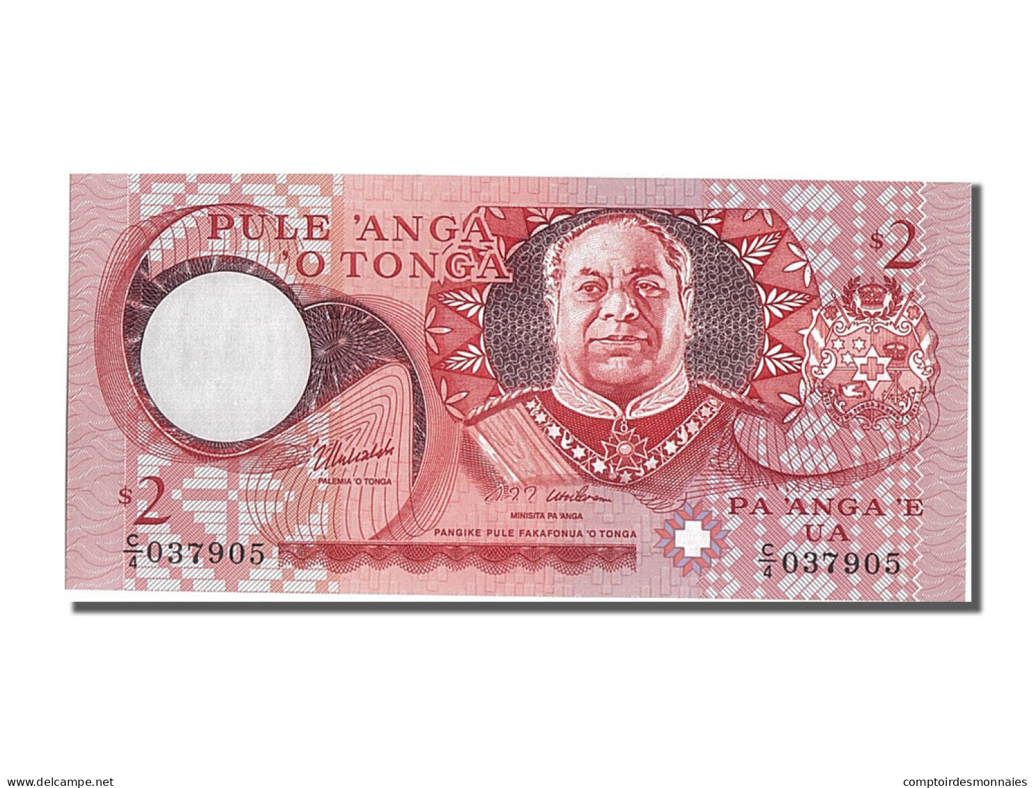 Billet, Tonga, 2 Pa'anga, 1995, NEUF - Tonga