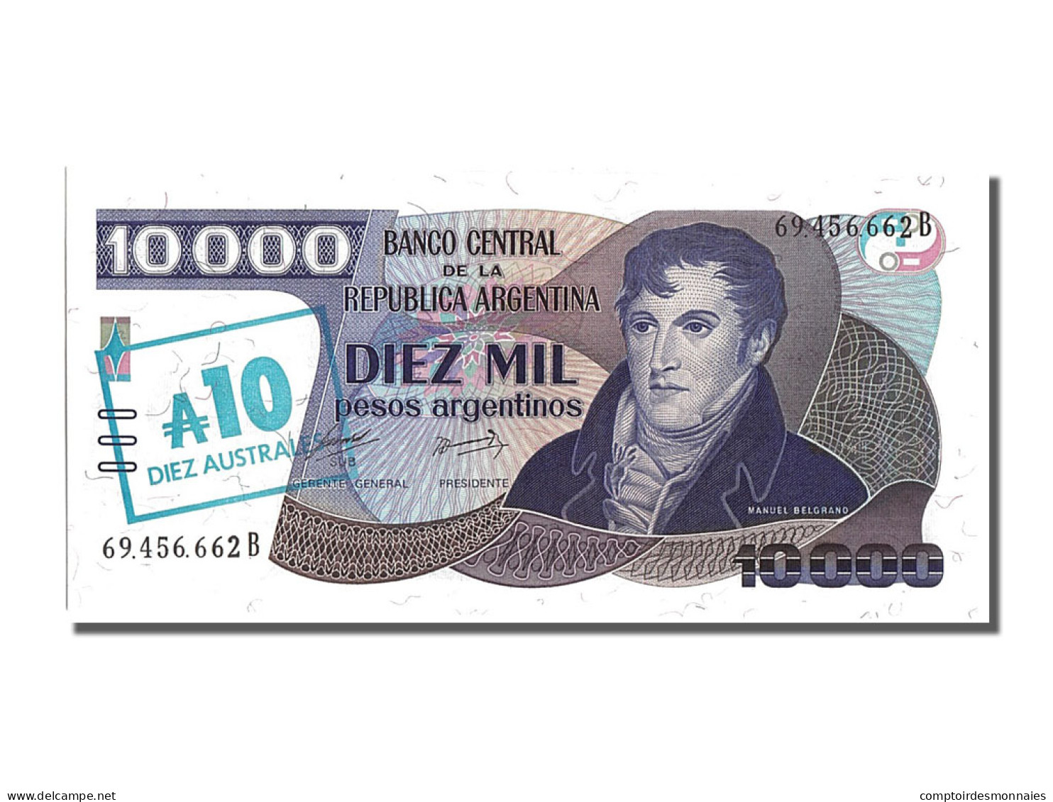 Billet, Argentine, 10 Australes, 1985, NEUF - Argentina