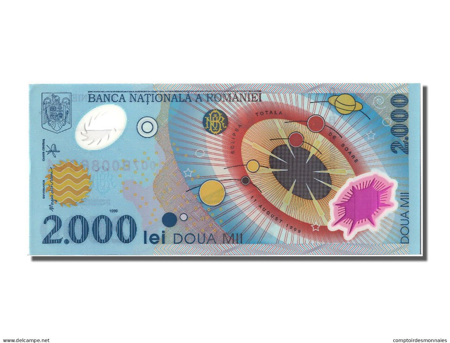 Billet, Roumanie, 2000 Lei, 1999, NEUF - Rumania