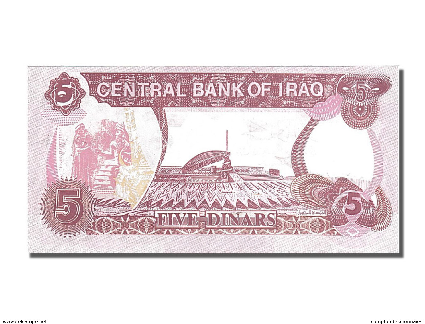 Billet, Iraq, 5 Dinars, 1992, NEUF - Irak