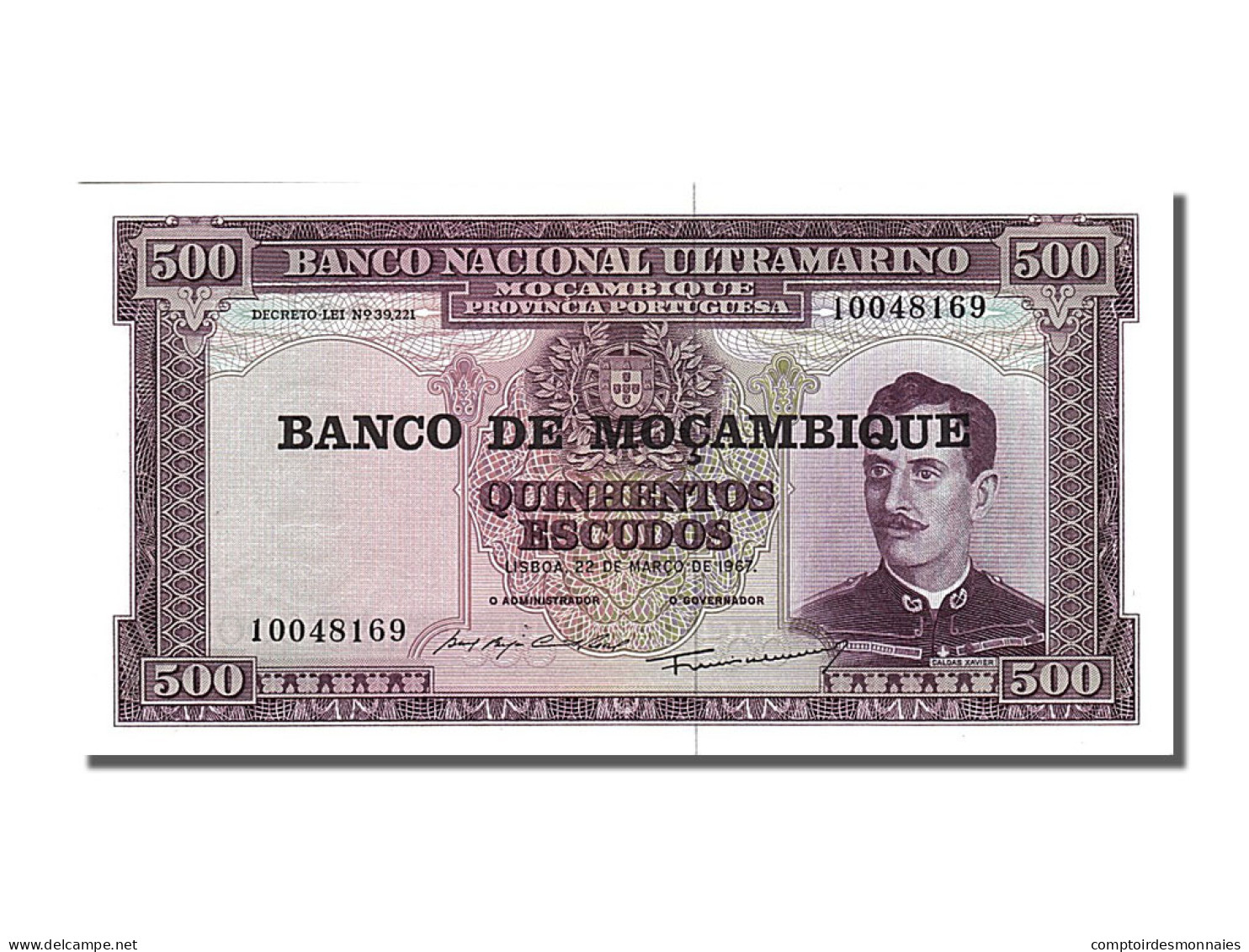 Billet, Mozambique, 500 Escudos, 1976, 1967-03-22, NEUF - Moçambique