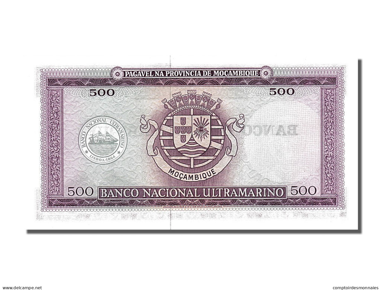 Billet, Mozambique, 500 Escudos, 1976, 1967-03-22, NEUF - Mozambique