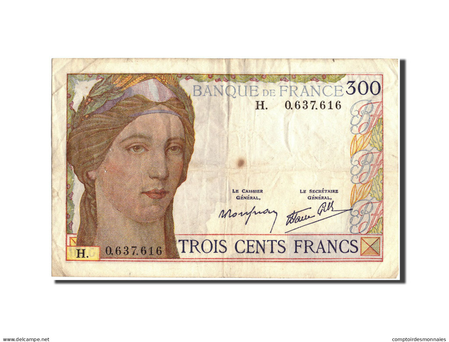 Billet, France, 300 Francs, 300 F 1938-1939, 1938, 1938-10-06, TTB - 300 F 1938-1939