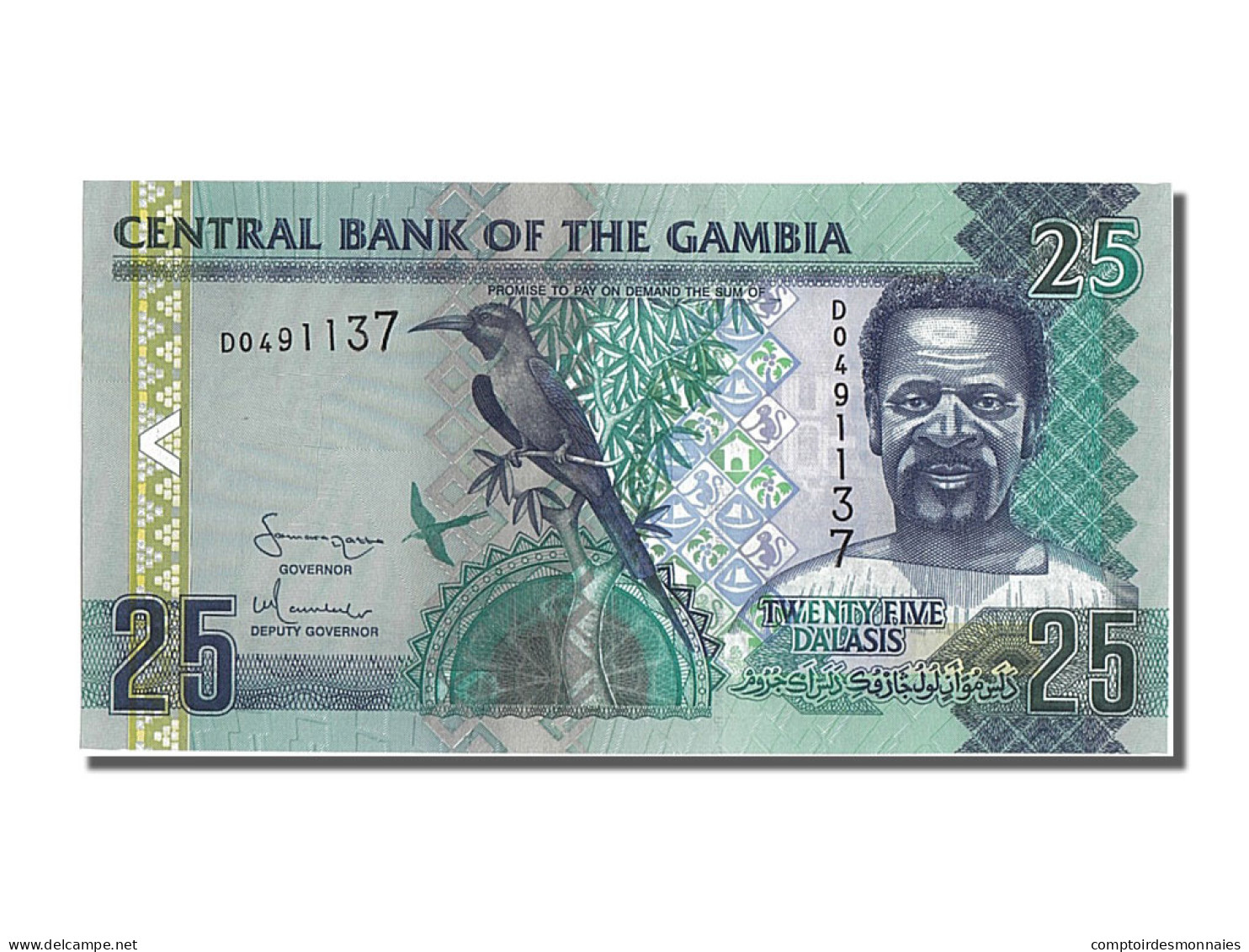Billet, Gambia, 25 Dalasis, 2001, NEUF - Gambia