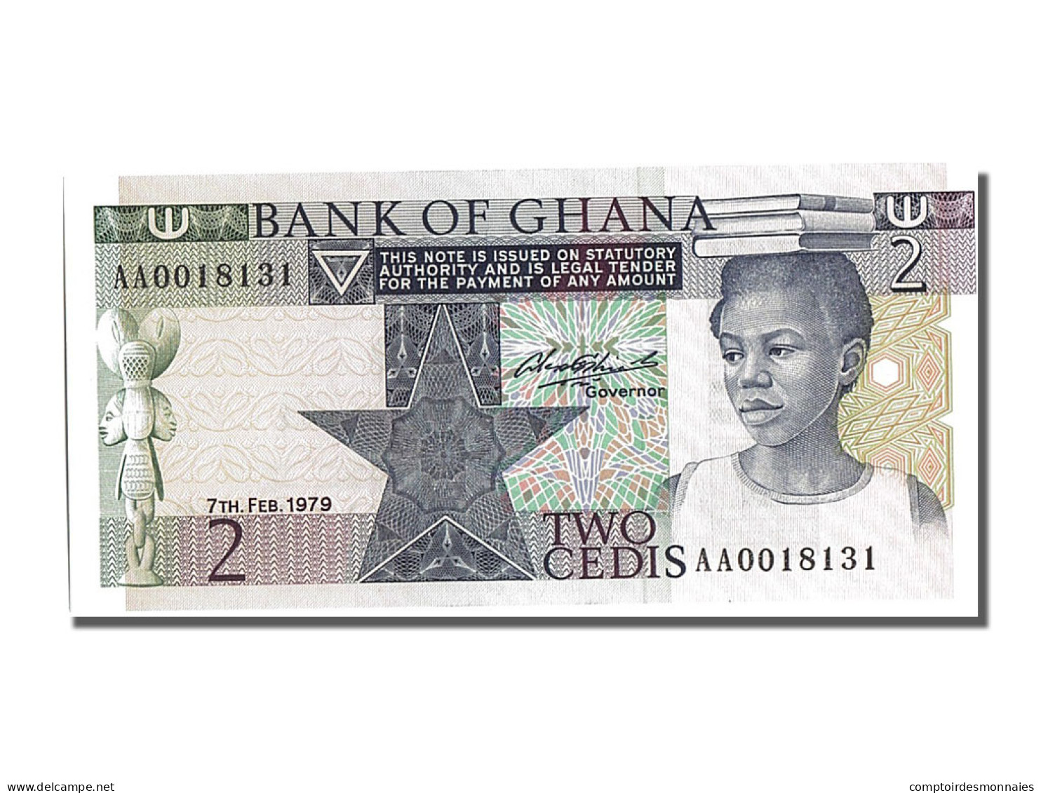 Billet, Ghana, 2 Cedis, 1979, 1979-02-07, NEUF - Ghana