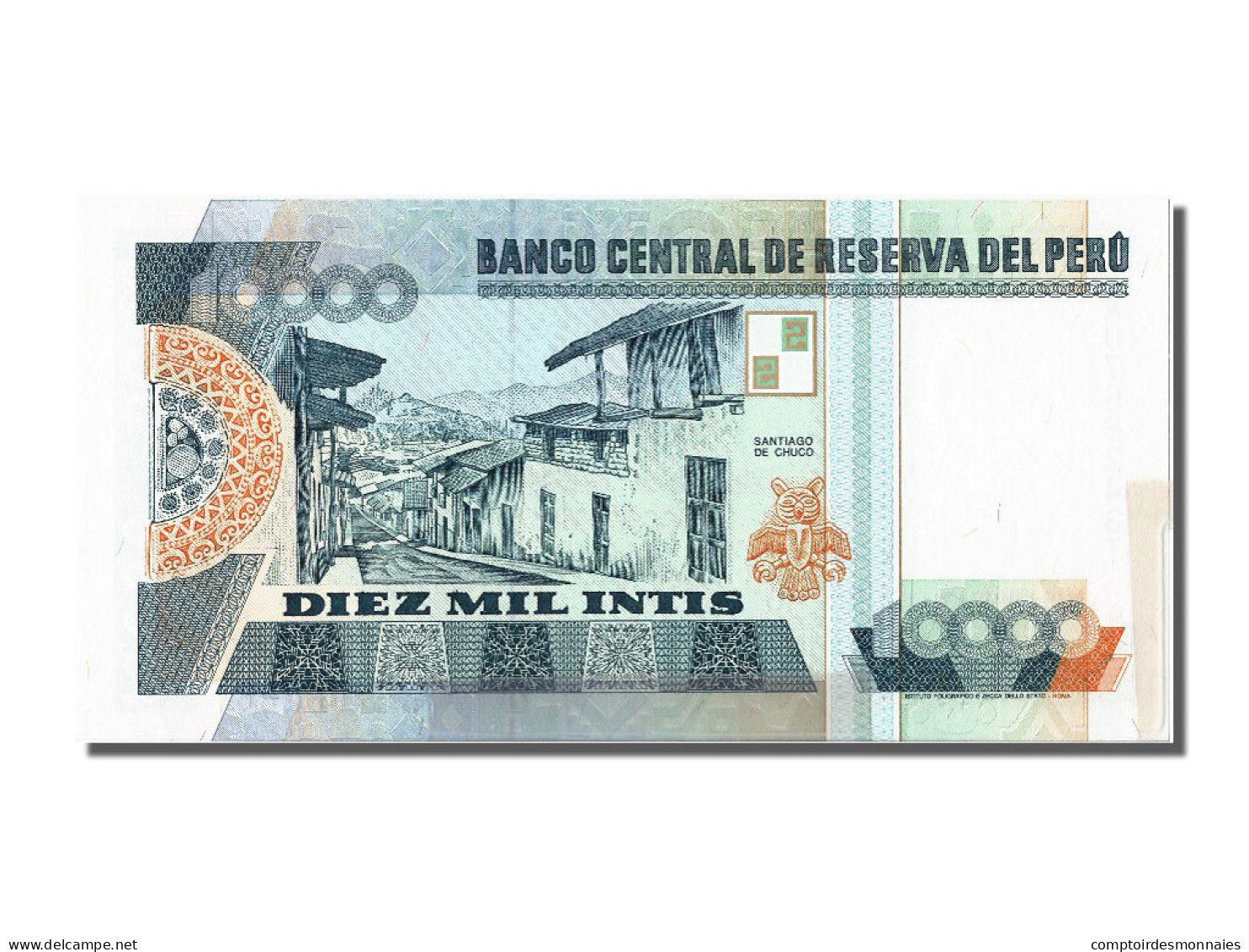 Billet, Pérou, 10,000 Intis, 1988, 1988-06-28, NEUF - Peru