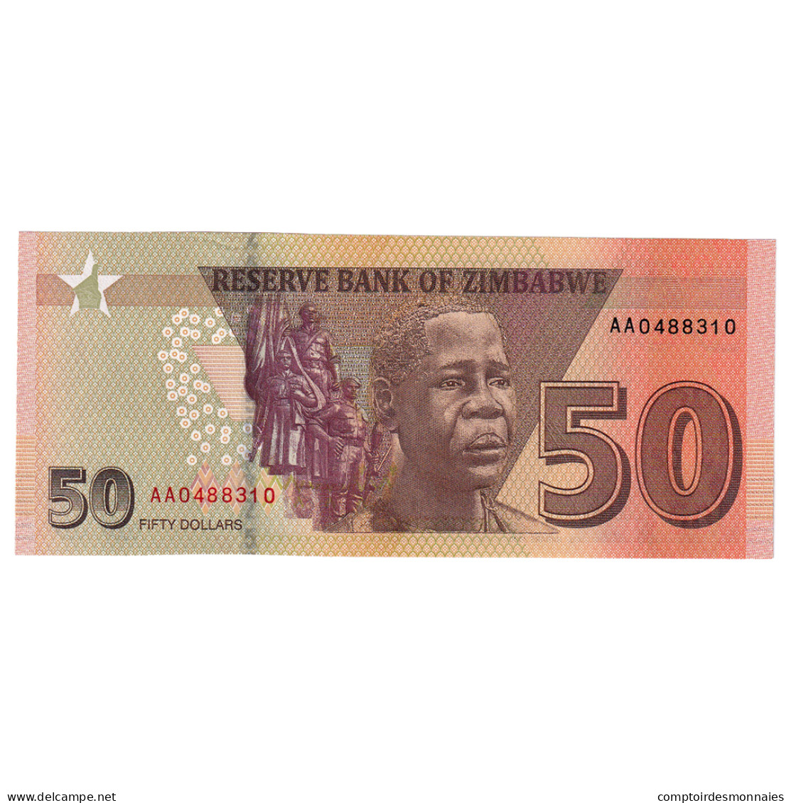 Billet, Zimbabwe, 50 Dollars, 2020, NEUF - Simbabwe