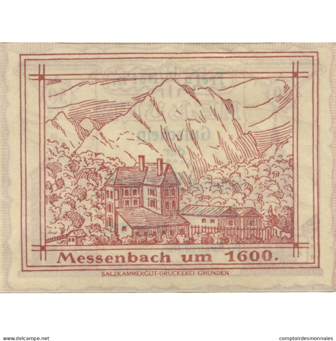 Billet, Autriche, Vorchdorf, 50 Heller, Eglise 1920-12-31, SPL Mehl:FS 1119a - Austria