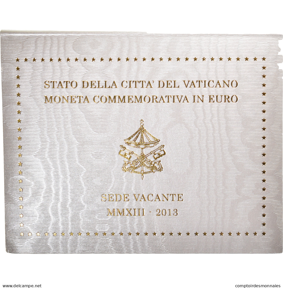 Vatican, 2 Euro, Siège Vacant, 2013, FDC - Vaticaanstad