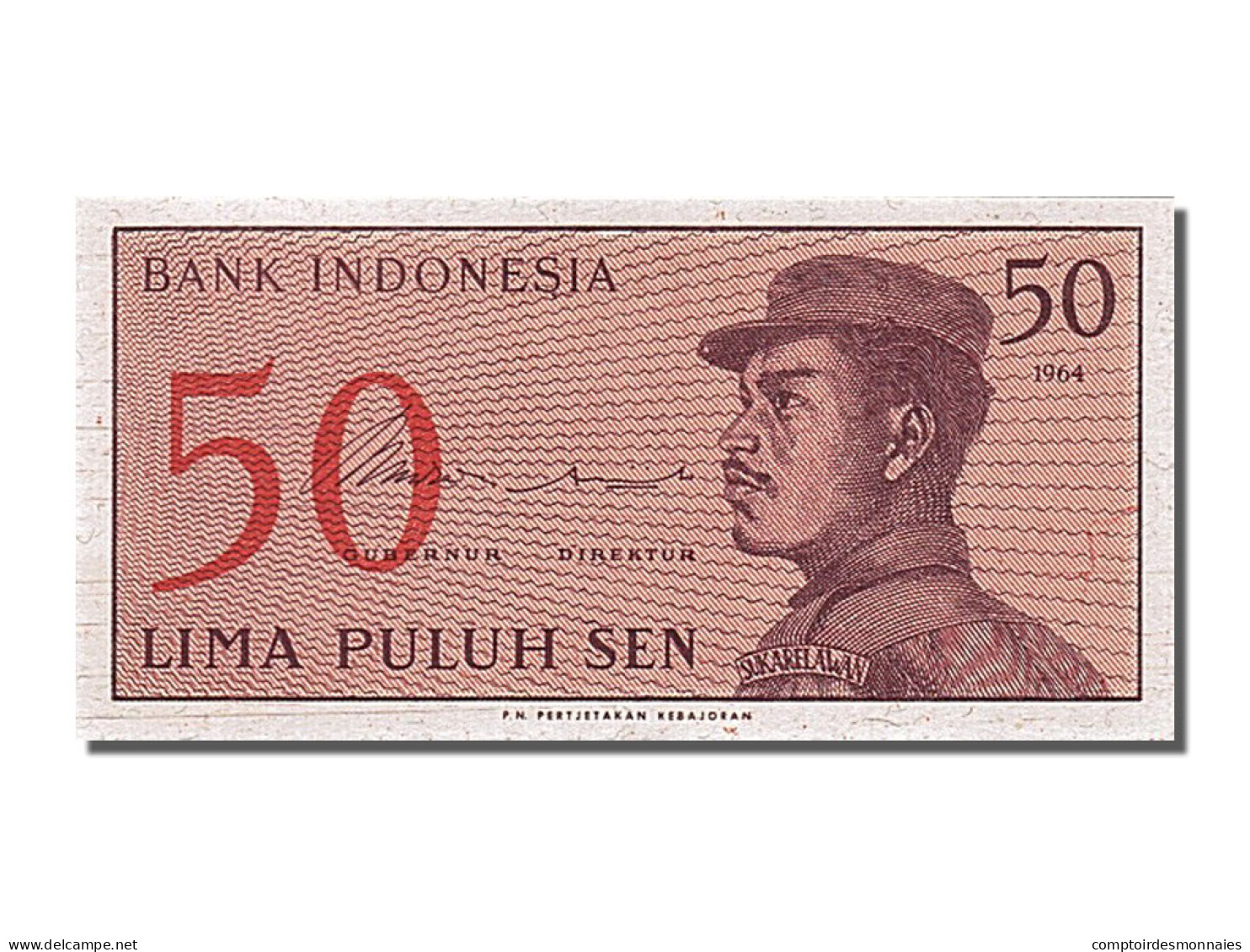 Billet, Indonésie, 50 Sen, 1964, NEUF - Indonesië