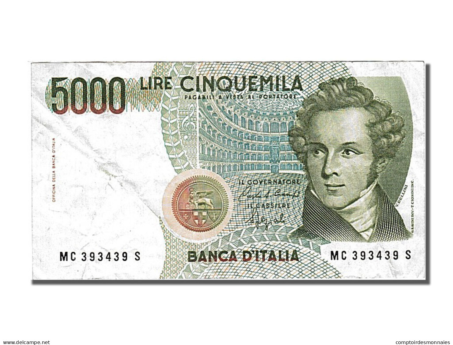 Billet, Italie, 5000 Lire, 1985, 1985-01-04, TTB - 5000 Lire