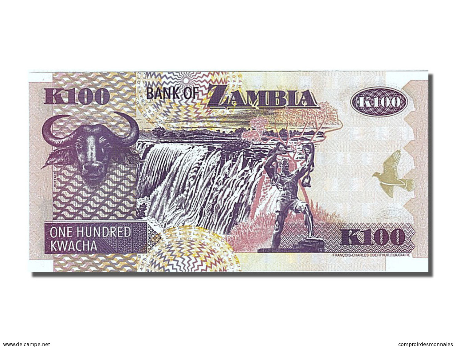 Billet, Zambie, 100 Kwacha, 2002, NEUF - Zambie