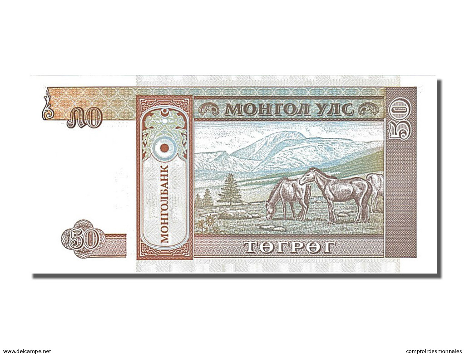 Billet, Mongolie, 50 Tugrik, NEUF - Mongolia