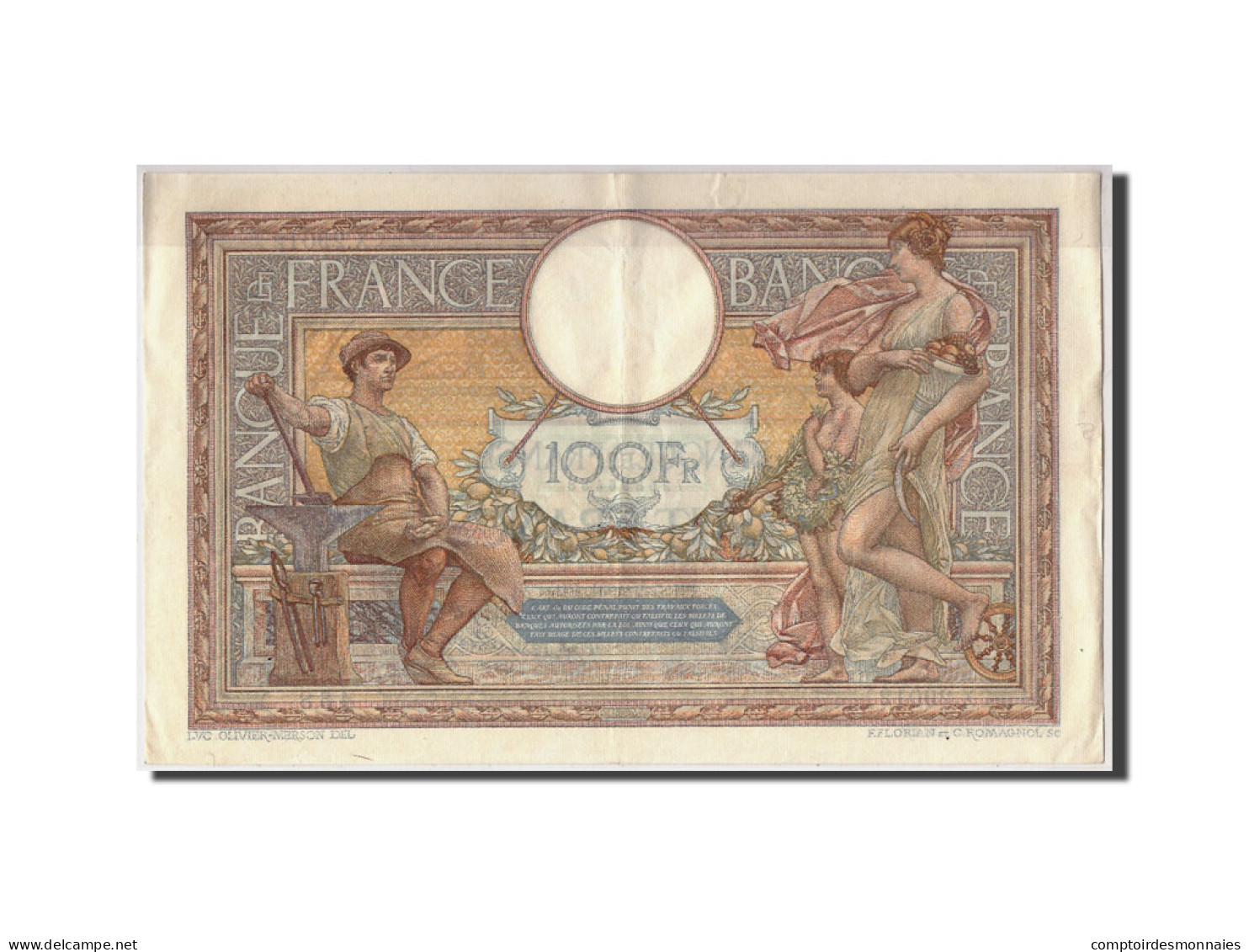 Billet, France, 100 Francs, 100 F 1908-1939 ''Luc Olivier Merson'', 1931 - 100 F 1908-1939 ''Luc Olivier Merson''