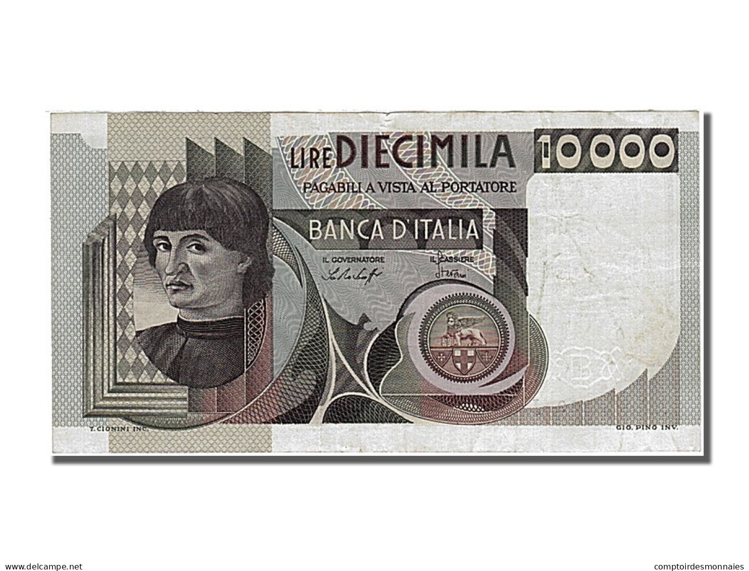 Billet, Italie, 10,000 Lire, 1976, 1976-11-30, TTB - 10.000 Lire