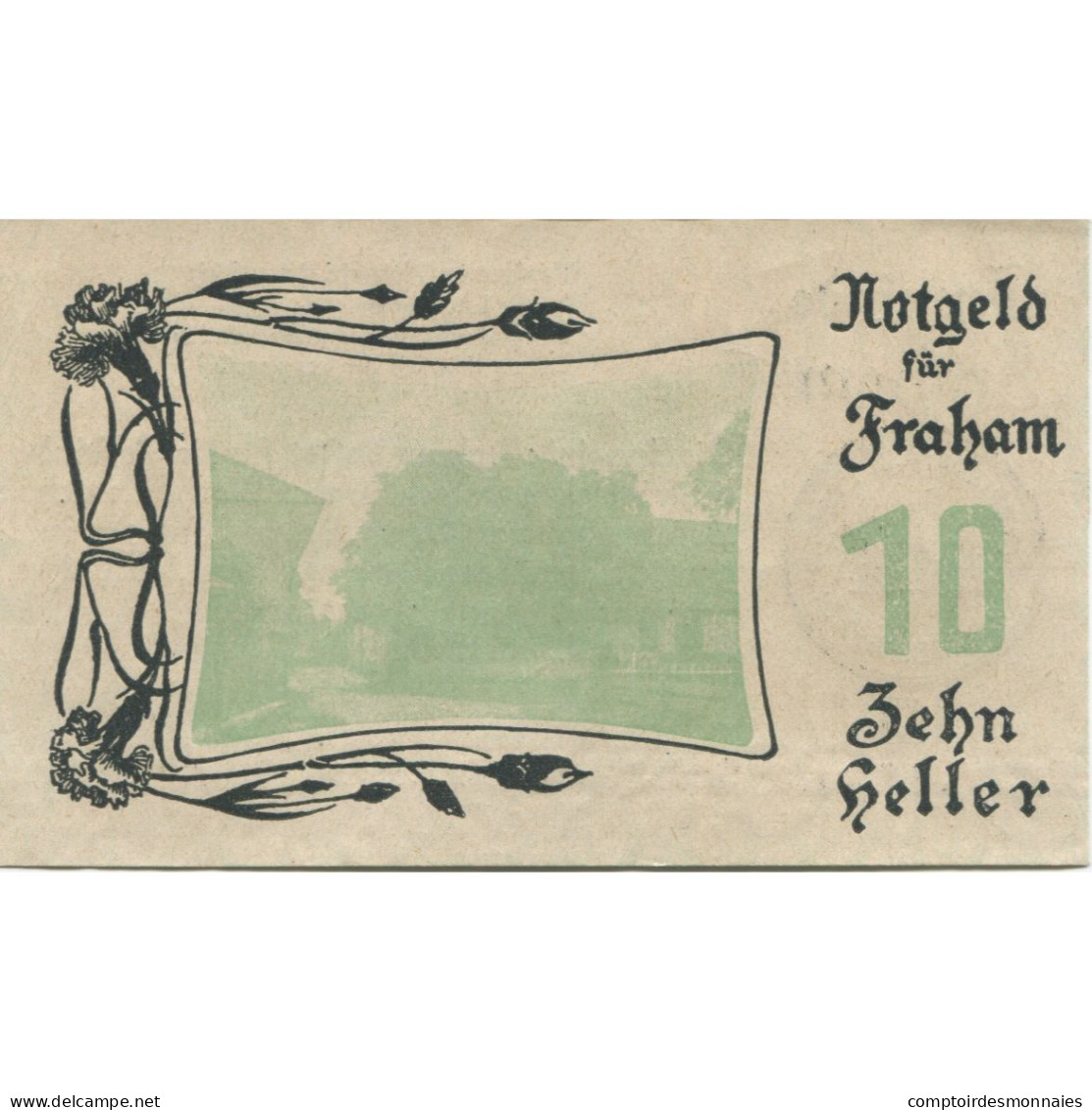 Billet, Autriche, Fraham, 10 Heller, Ferme, 1920, 1920-05-15, SPL, Mehl:FS 205c - Oesterreich