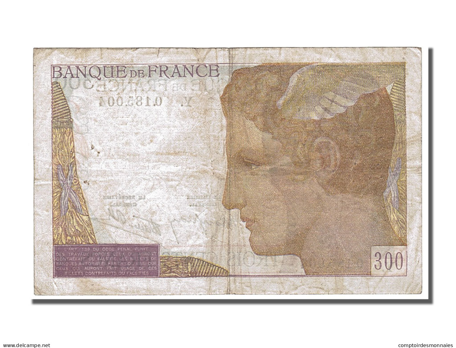 Billet, France, 300 Francs, 300 F 1938-1939, 1939, 1939-02-09, TTB - 300 F 1938-1939