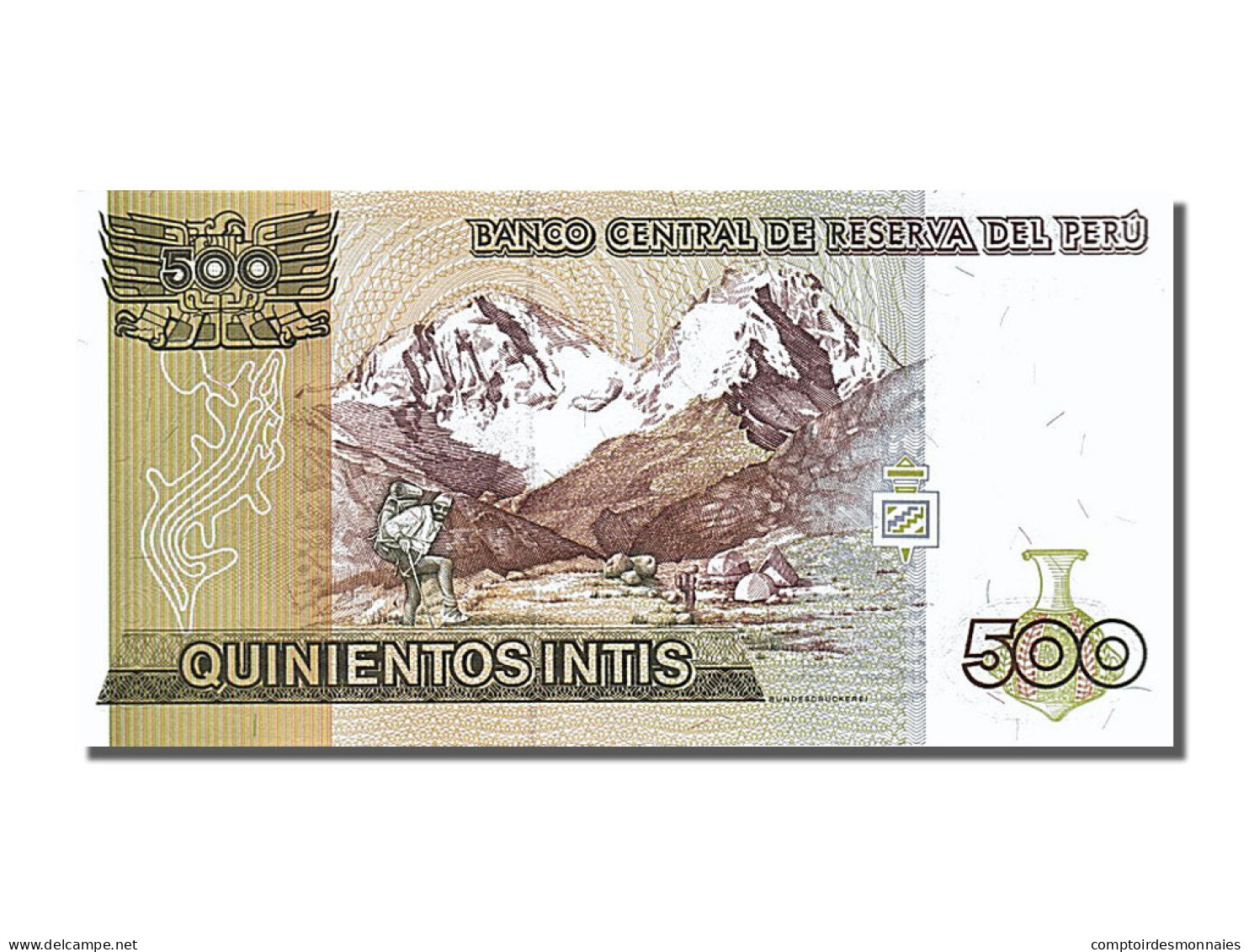 Billet, Pérou, 500 Intis, 1987, 1987-06-26, NEUF - Peru