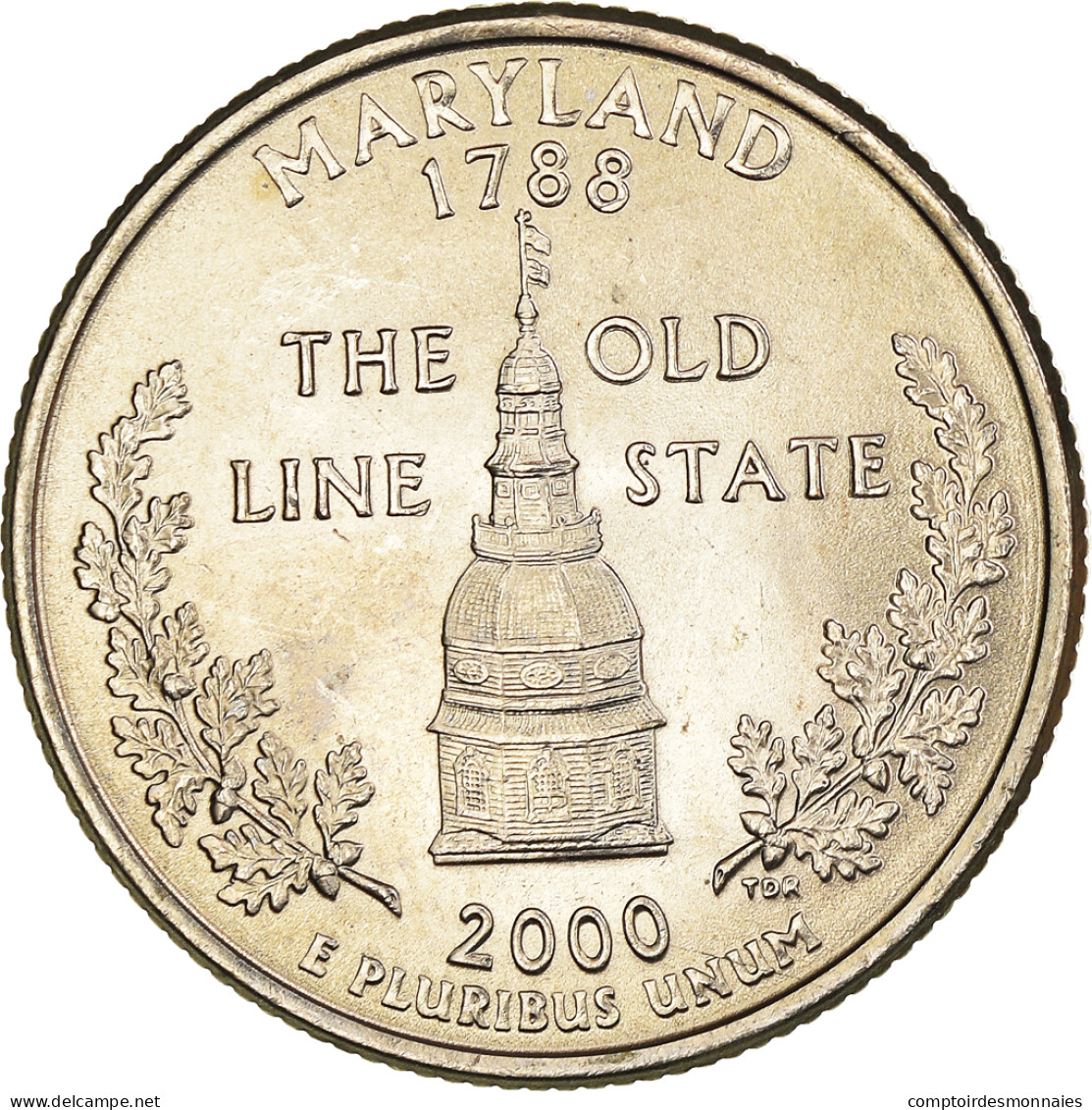 Monnaie, États-Unis, Maryland 1788, The Old Line State, Quarter, 2000, U.S. - 1999-2009: State Quarters