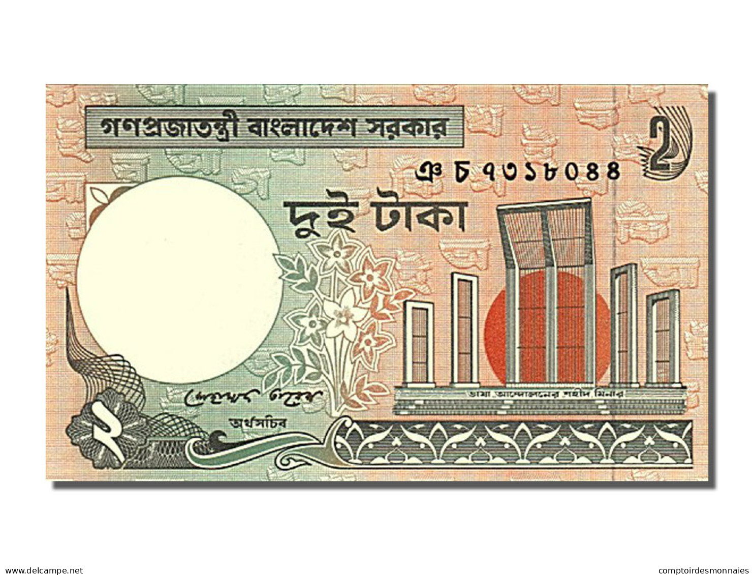 Billet, Bangladesh, 2 Taka, 2010, NEUF - Bangladesch