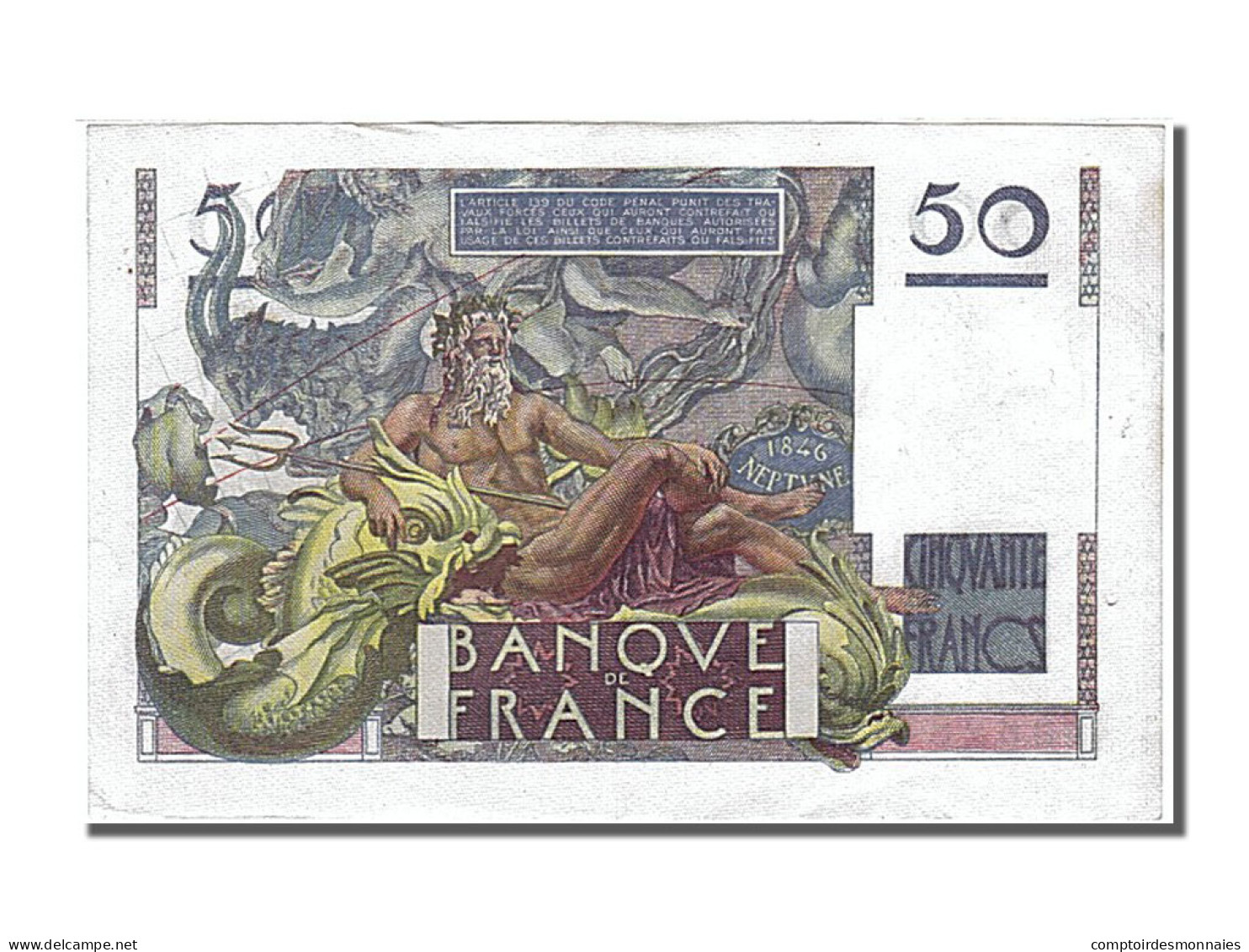 Billet, France, 50 Francs, 50 F 1946-1951 ''Le Verrier'', 1946, 1946-03-28, SUP - 50 F 1946-1951 ''Le Verrier''