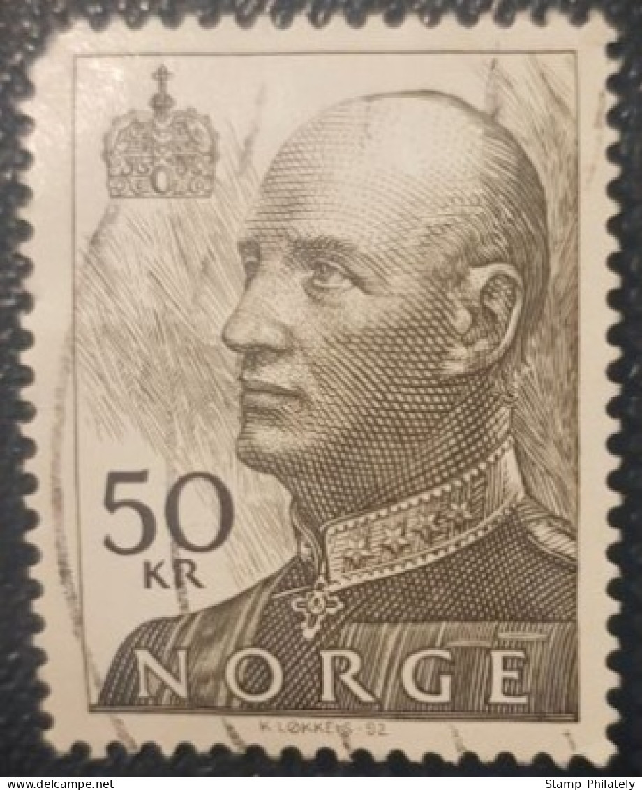 Norway 50Kr Used Stamp King Harald - Usati