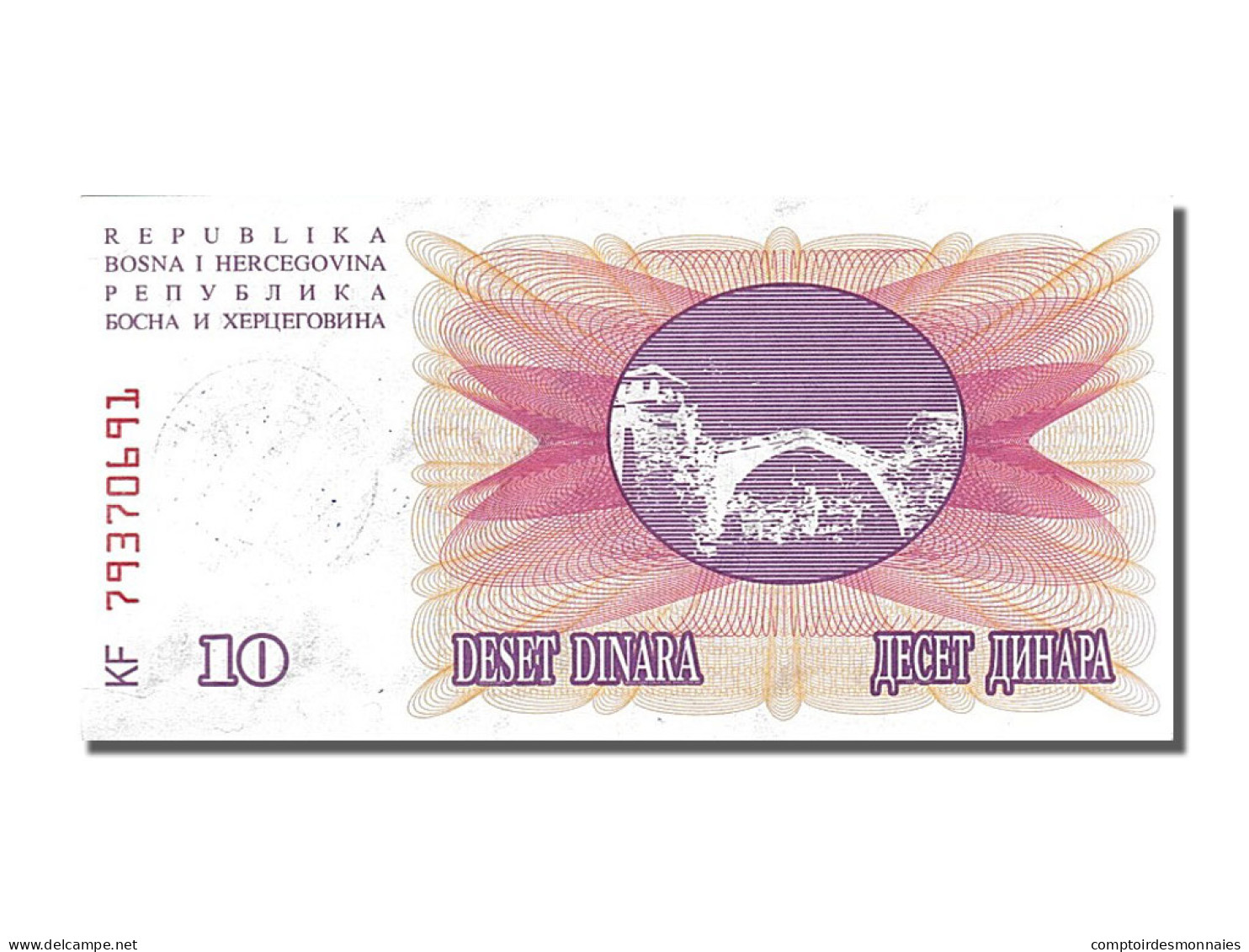 Billet, Bosnia - Herzegovina, 10,000 Dinara, 1993, 1993-10-15, NEUF - Bosnië En Herzegovina
