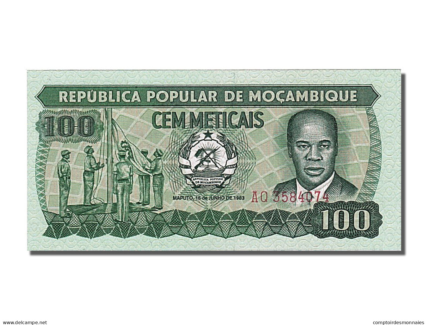 Billet, Mozambique, 100 Meticais, 1983, 1983-06-16, NEUF - Mozambique