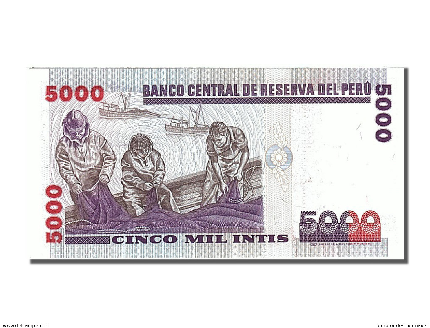 Billet, Pérou, 5000 Intis, 1988, 1988-06-28, NEUF - Perú