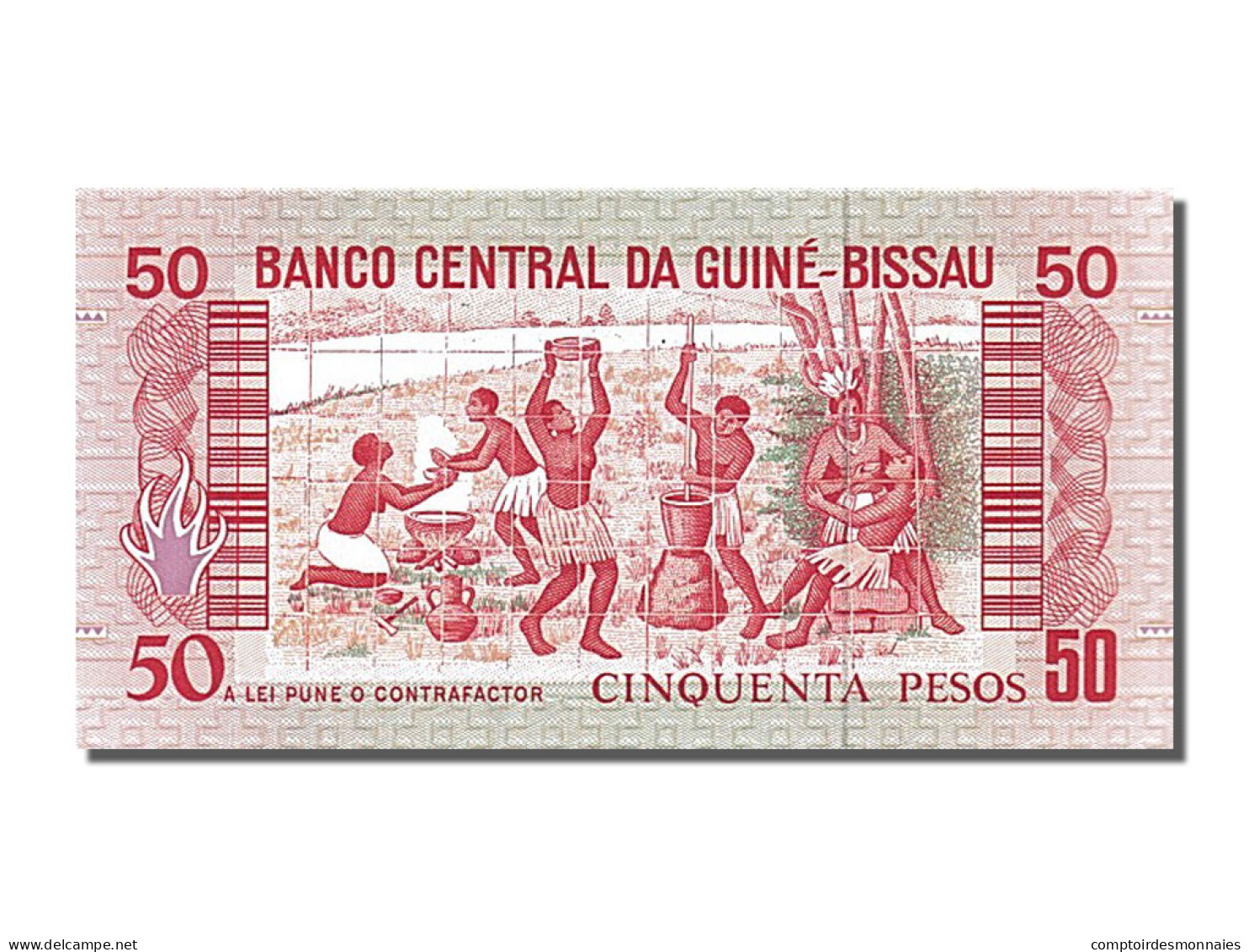 Billet, Guinea-Bissau, 50 Pesos, 1990, 1990-03-01, NEUF - Guinea–Bissau