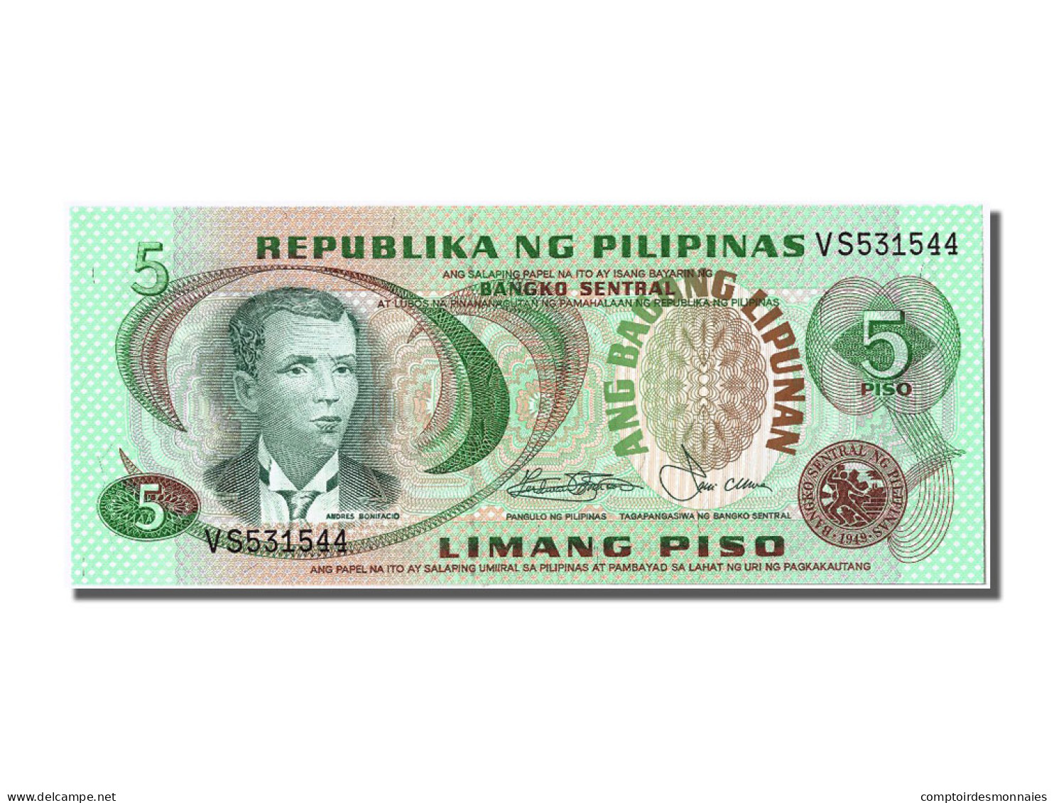 Billet, Philippines, 5 Piso, NEUF - Filipinas