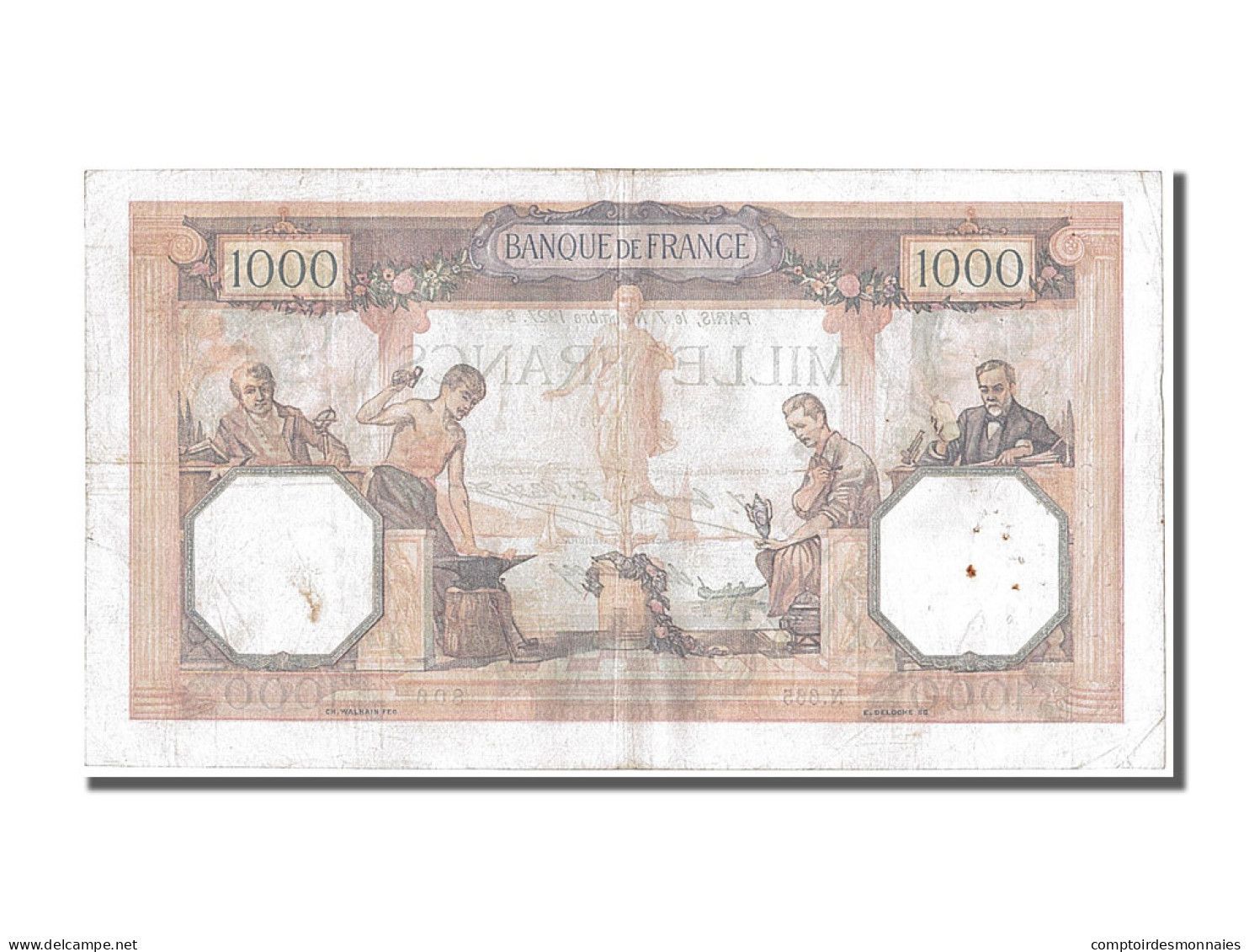 Billet, France, 1000 Francs, 1 000 F 1927-1940 ''Cérès Et Mercure'', 1927 - 1 000 F 1927-1940 ''Cérès Et Mercure''