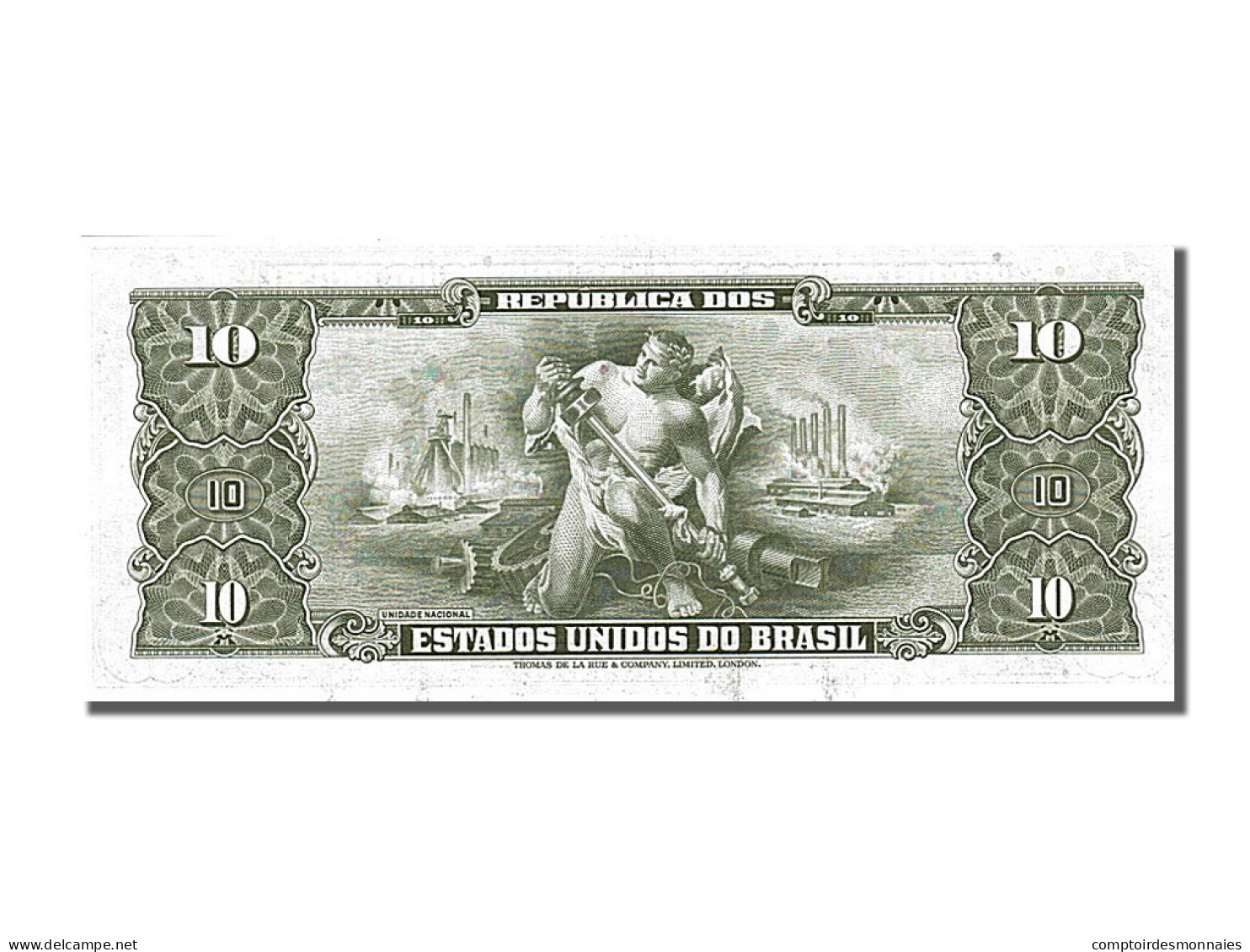 Billet, Brésil, 1 Centavo On 10 Cruzeiros, 1967, NEUF - Brésil