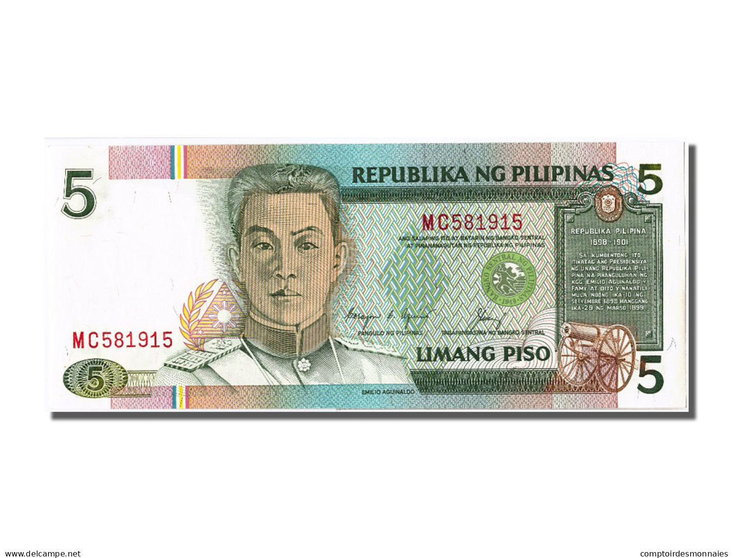 Billet, Philippines, 5 Piso, NEUF - Filipinas