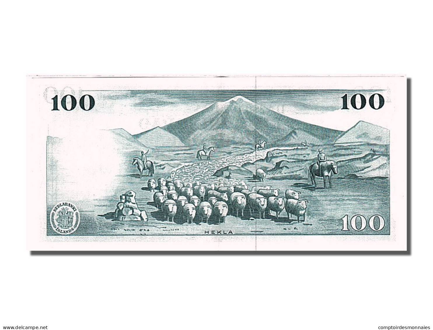 Billet, Iceland, 100 Kronur, 1961, SPL - Islanda