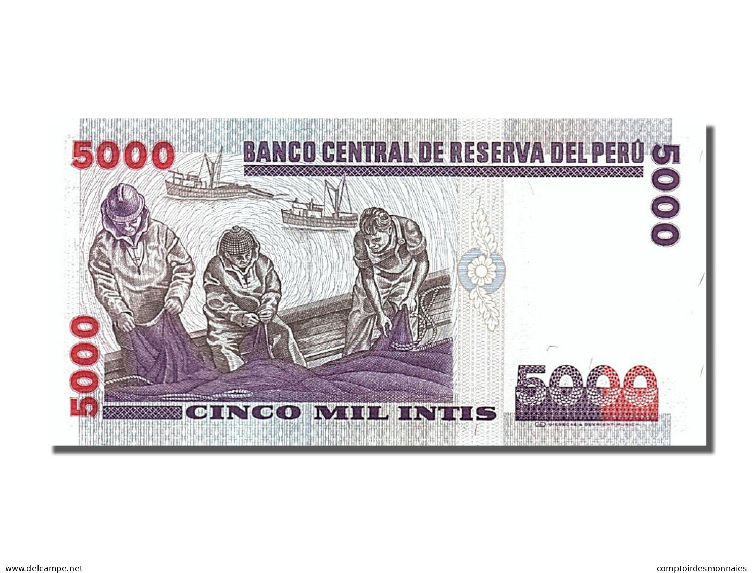 Billet, Pérou, 5000 Intis, 1988, 1988-06-28, NEUF - Peru