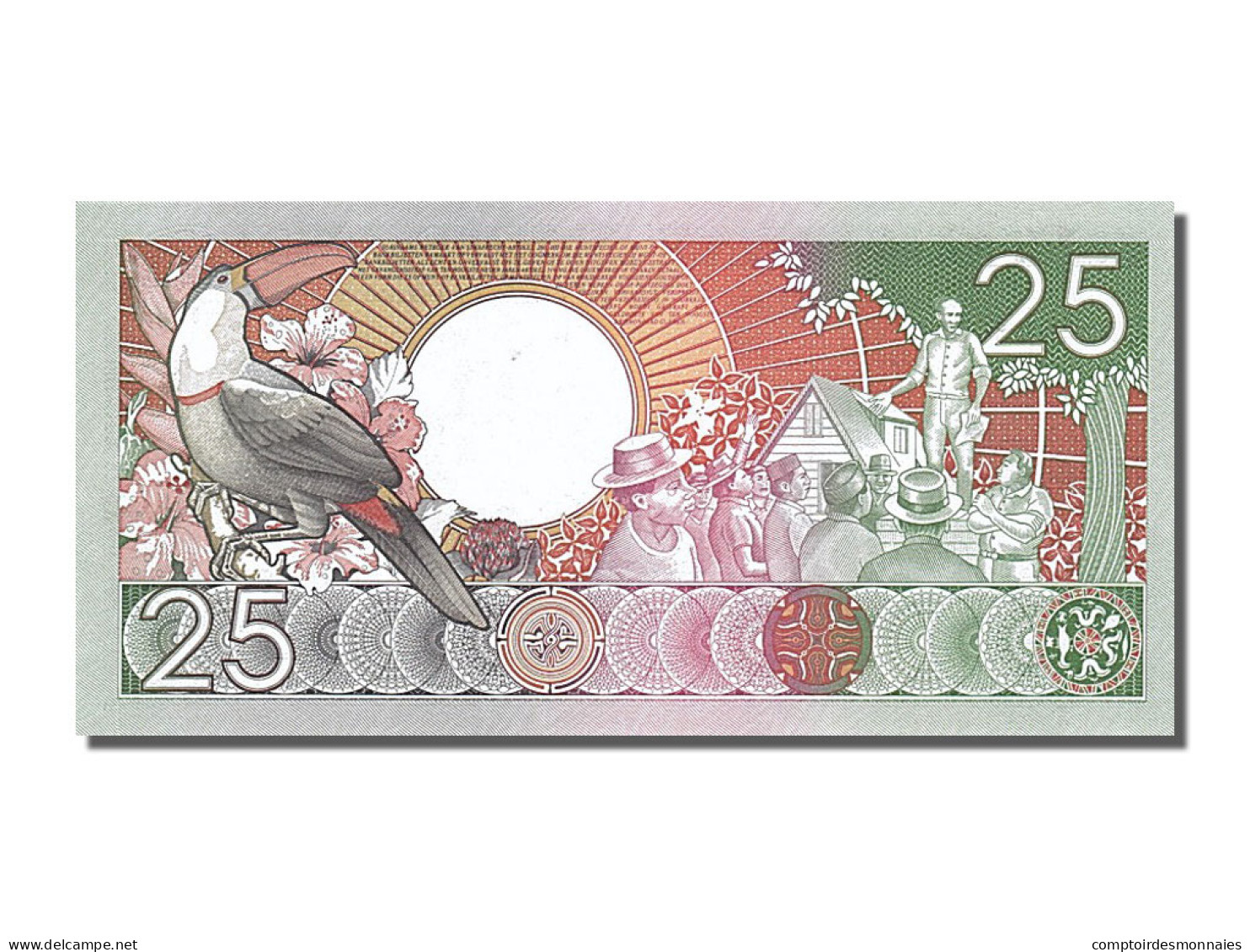 Billet, Suriname, 25 Gulden, 1988, 1988-01-09, NEUF - Suriname