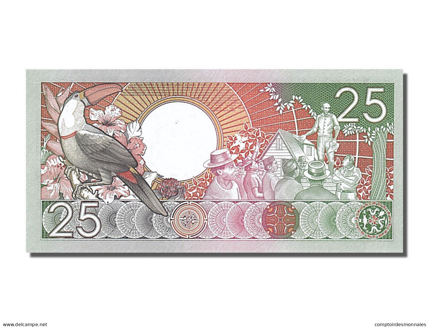 Billet, Suriname, 25 Gulden, 1988, 1988-01-09, NEUF - Surinam