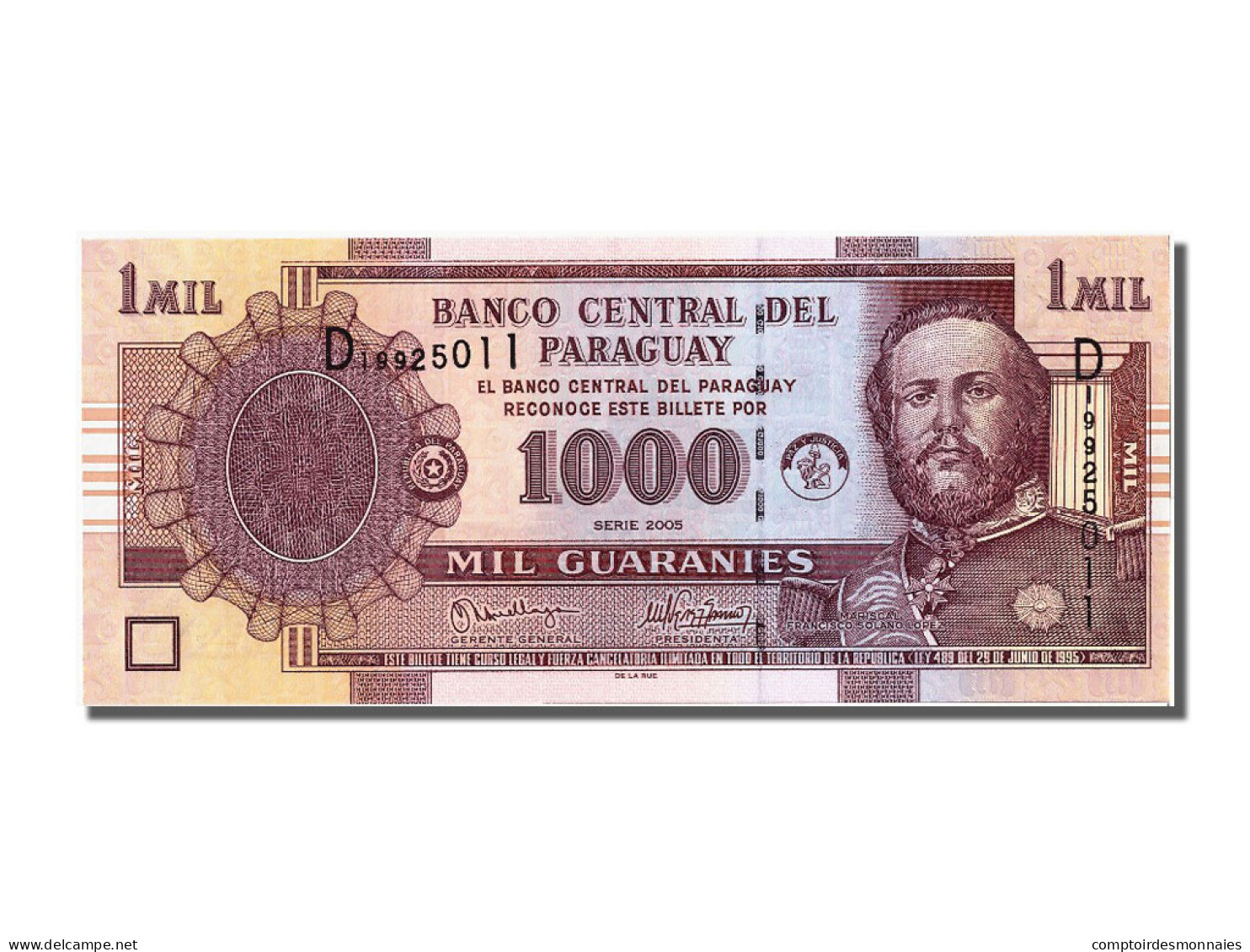 Billet, Paraguay, 1000 Guaranies, 2005, NEUF - Paraguay